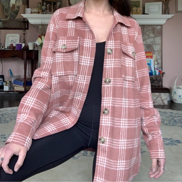 NWOT Tribal Jeans Plaid Shacket - Picture 2 of 10